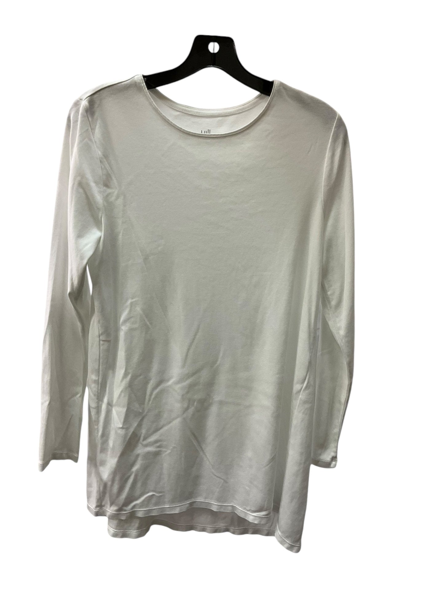 Top Long Sleeve Basic By J Jill In White, Size: M