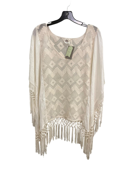 Poncho By Anthropologie In Cream, Size: L