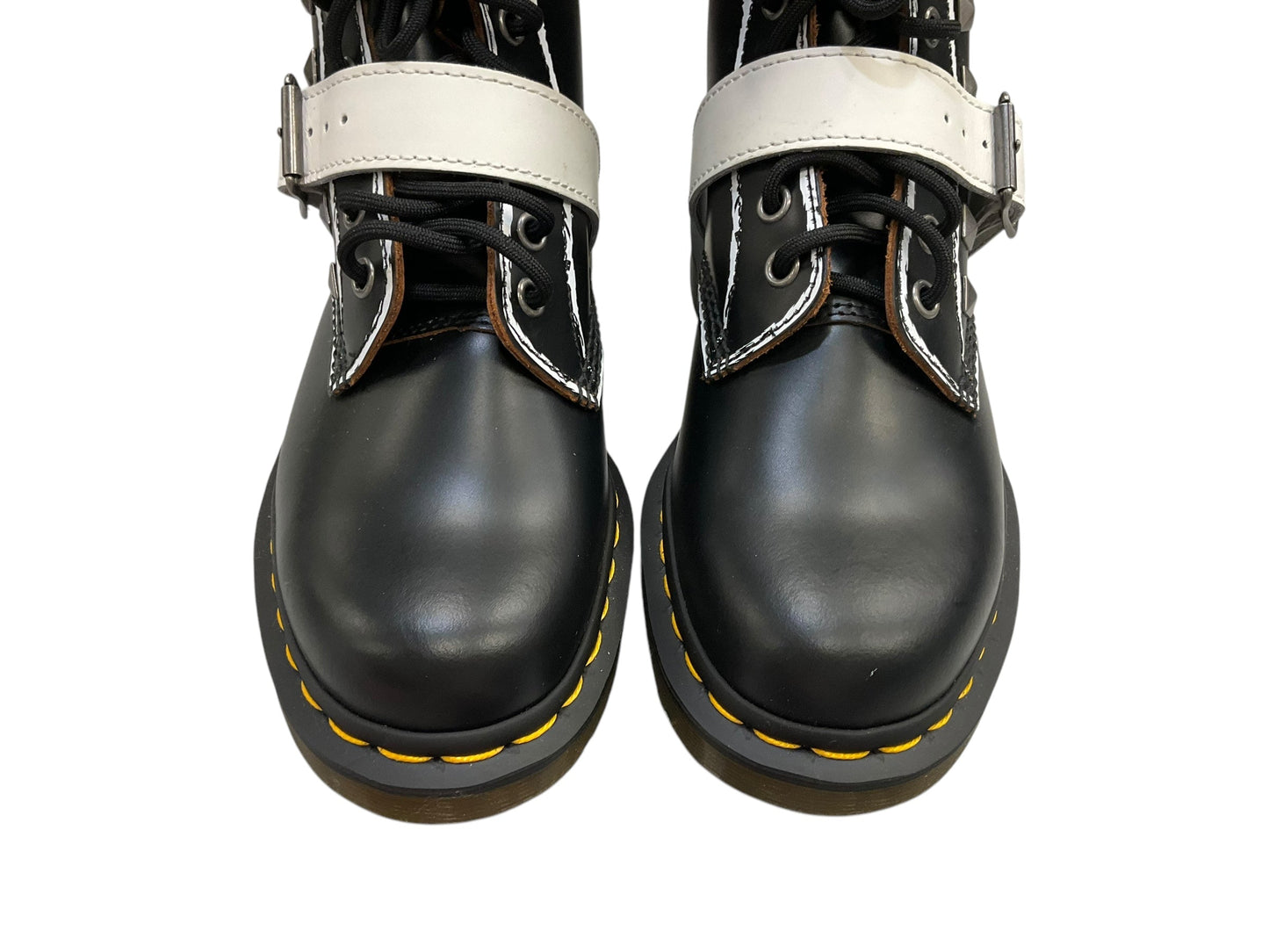 Boots Combat By Dr Martens In Black & White, Size: 7