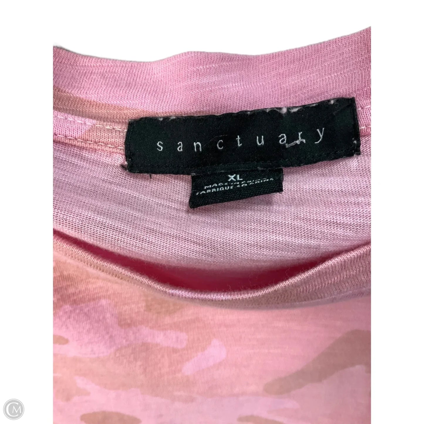 Top Short Sleeve By Sanctuary In Pink, Size: Xl