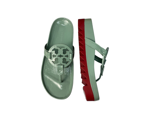 Sandals Designer By Tory Burch In Green, Size: 7