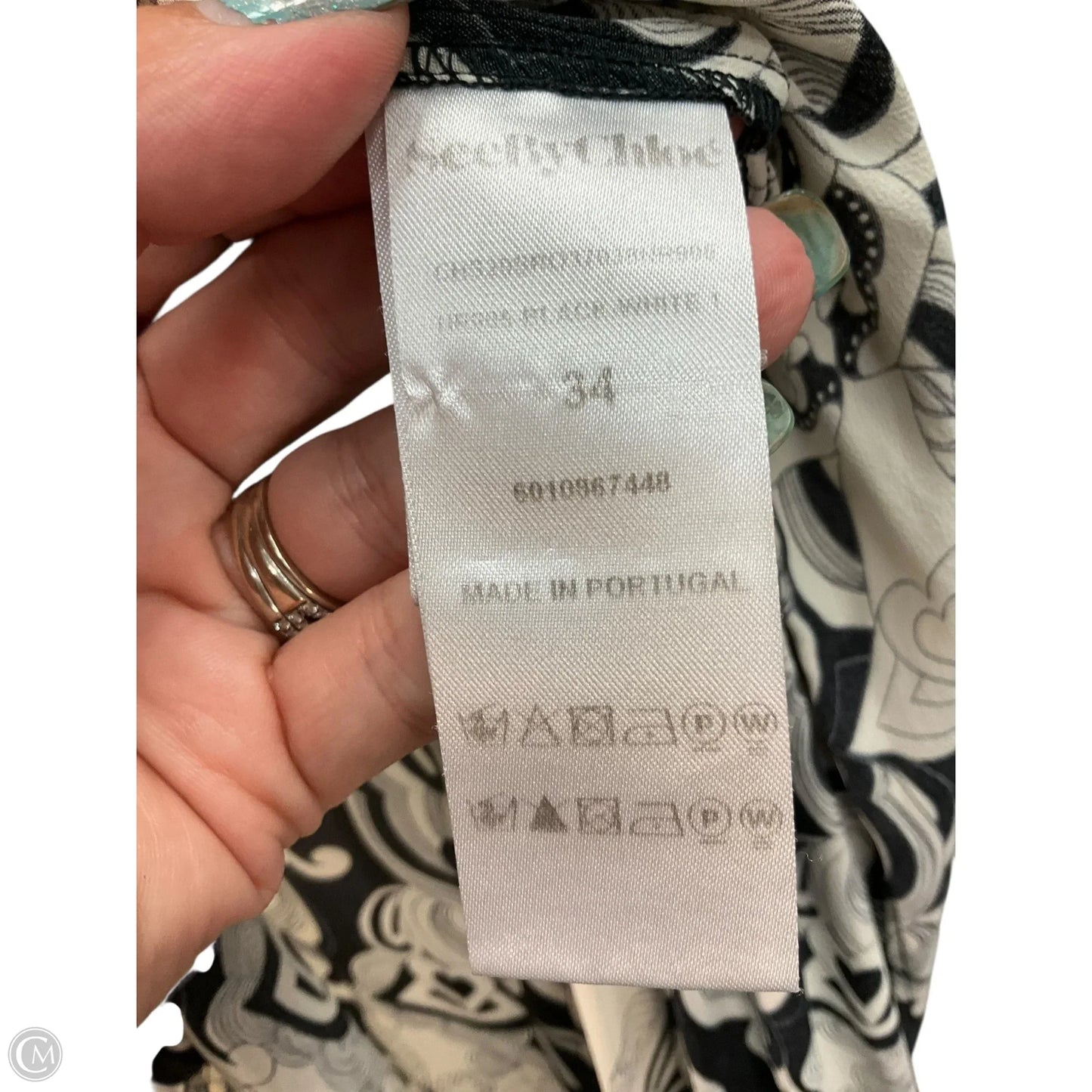 Dress Designer By See By Chloe In Black & White, Size: Xs