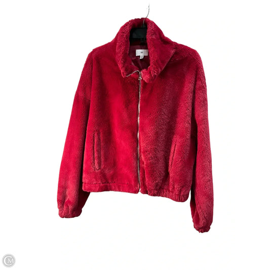 Jacket Faux Fur & Sherpa By Bp In Red, Size: Xl