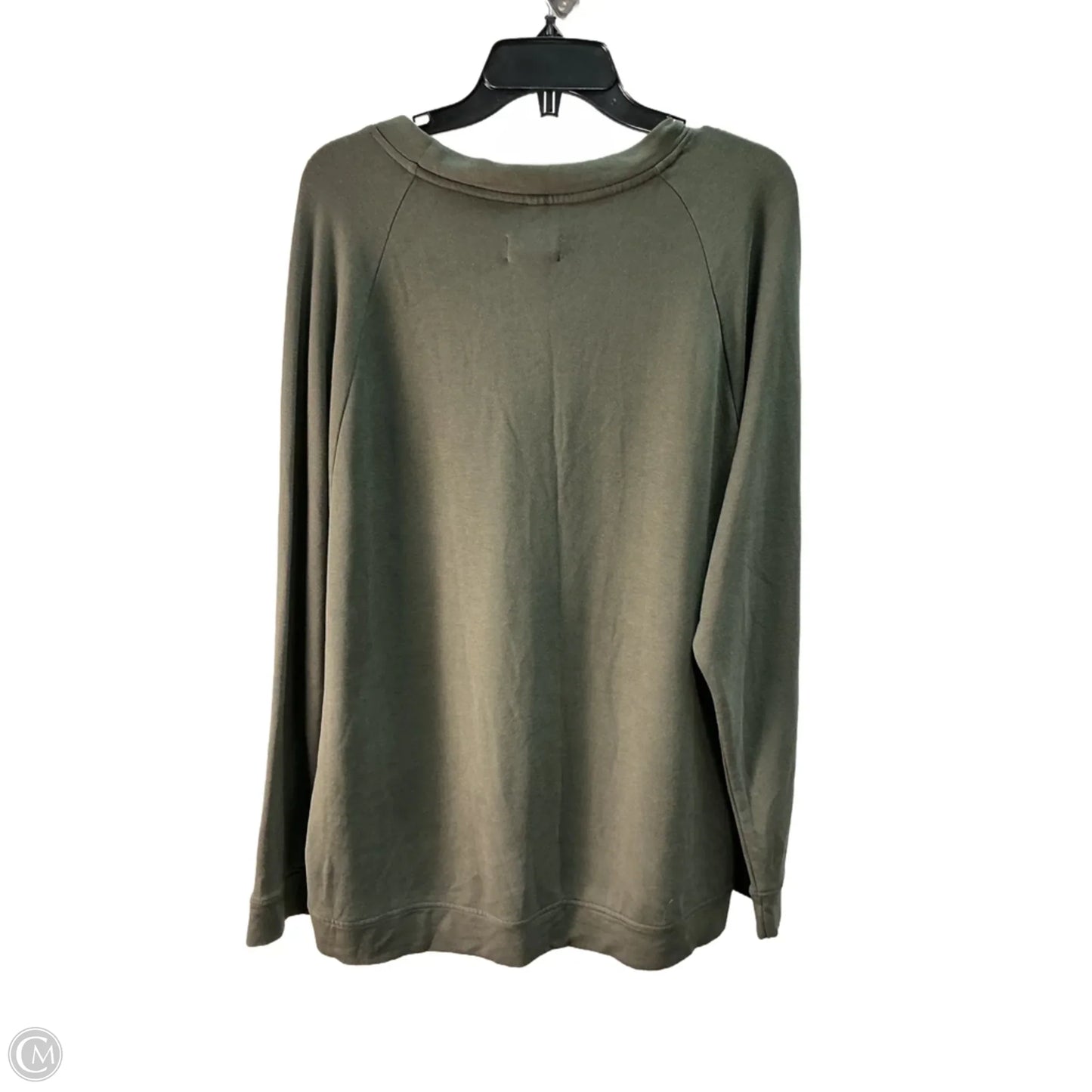 Top Long Sleeve By Lou And Grey In Green, Size: 18