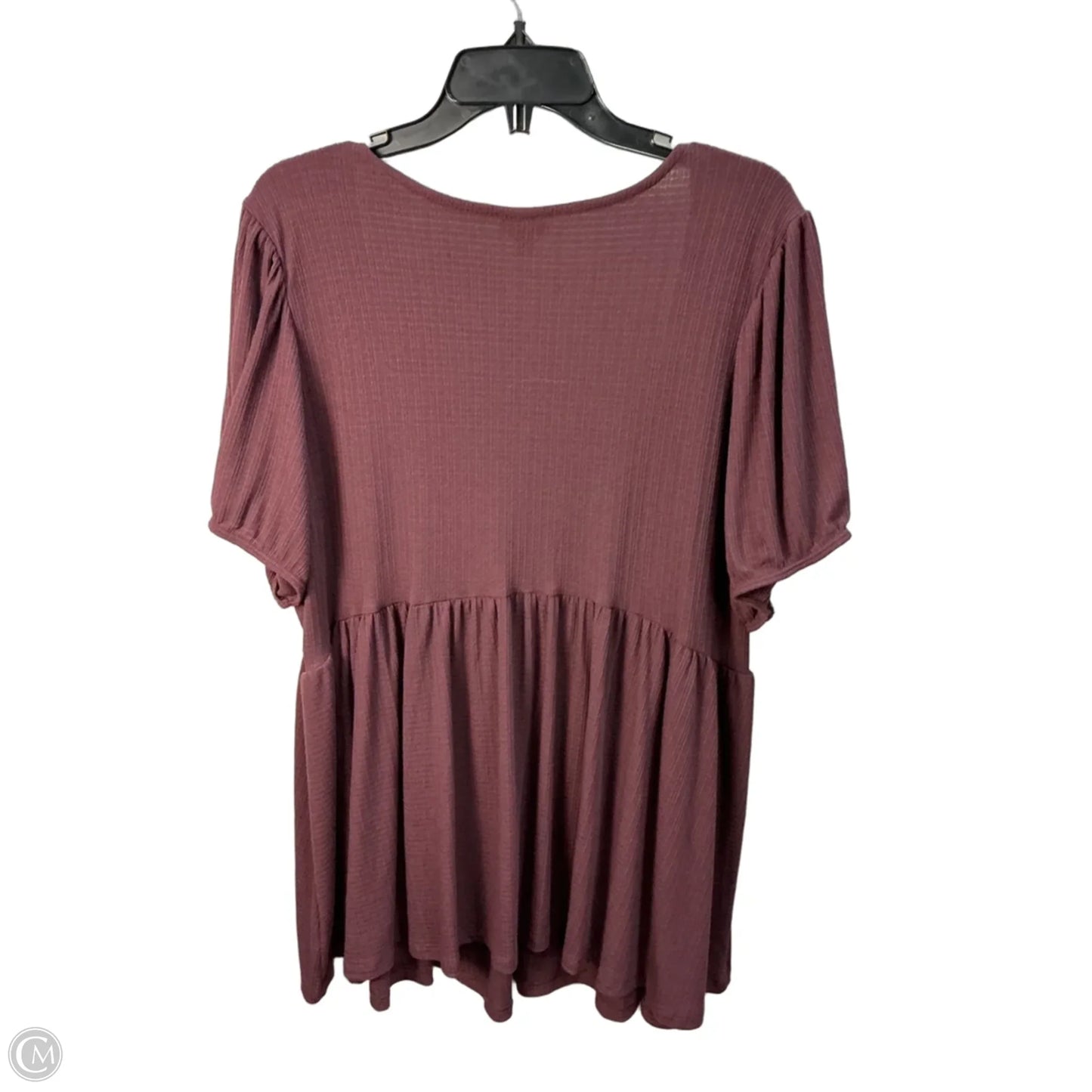 Top Short Sleeve By Torrid In Purple, Size: 22