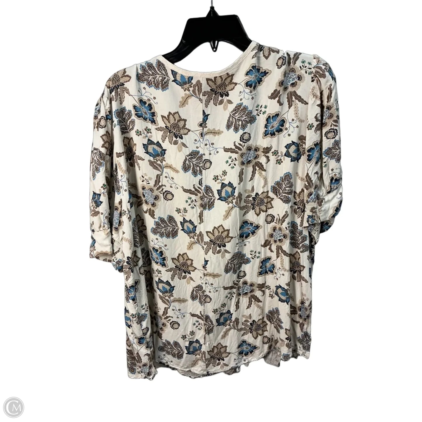 Top Short Sleeve By Lane Bryant In Beige, Size: 22