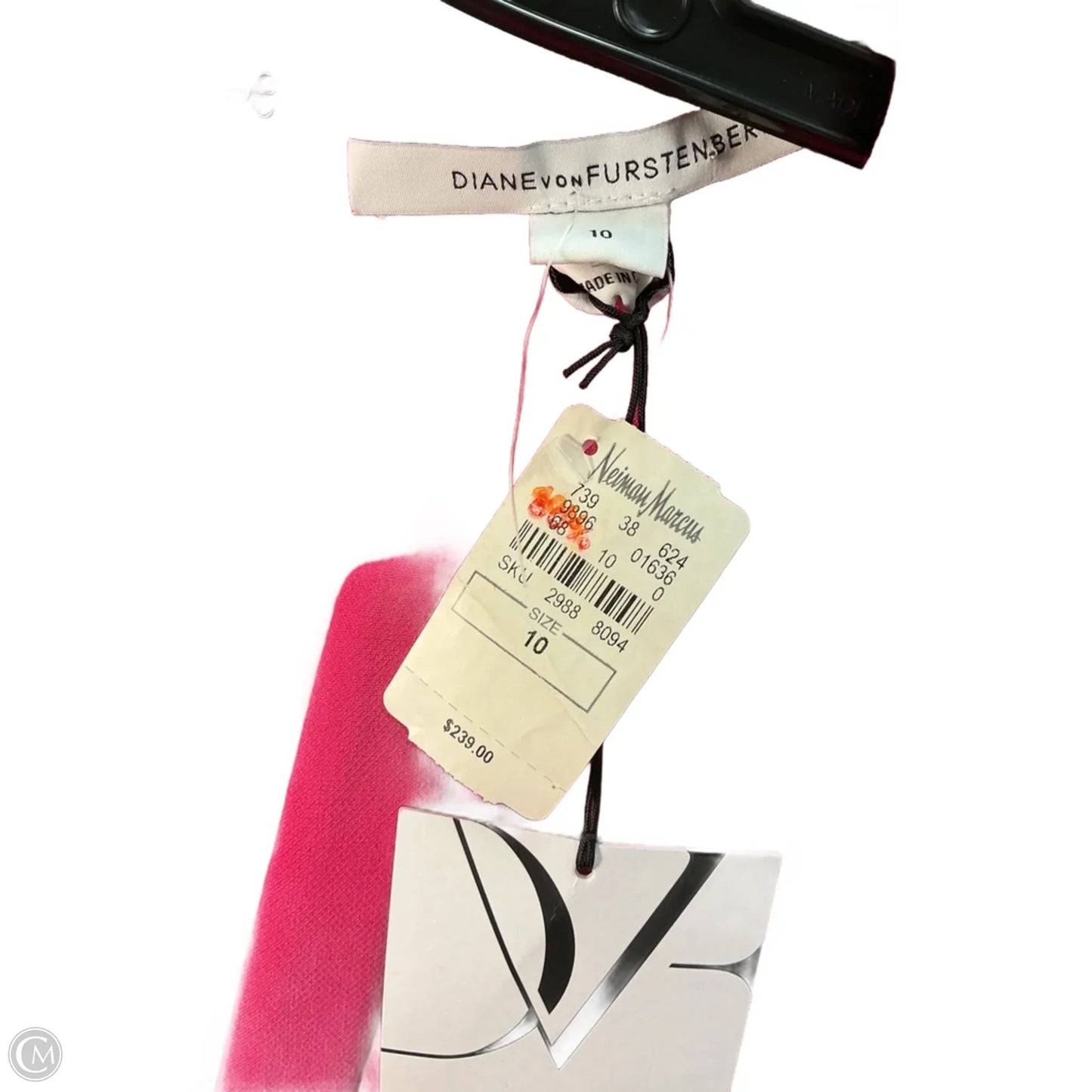 Dress Designer By Diane Von Furstenberg In Pink, Size: M