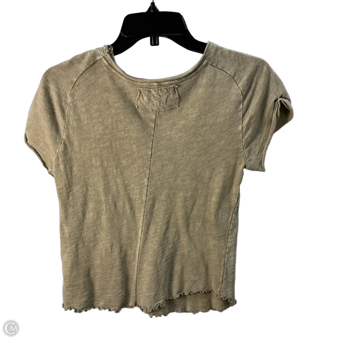 Top Short Sleeve Basic By We The Free In Beige, Size: M