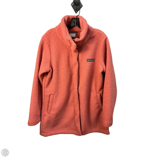 Jacket Faux Fur & Sherpa By Columbia In Peach, Size: L