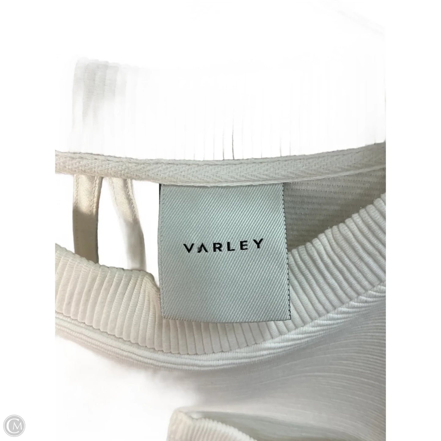 Athletic Top Long Sleeve Crewneck By Varley In Cream, Size: M