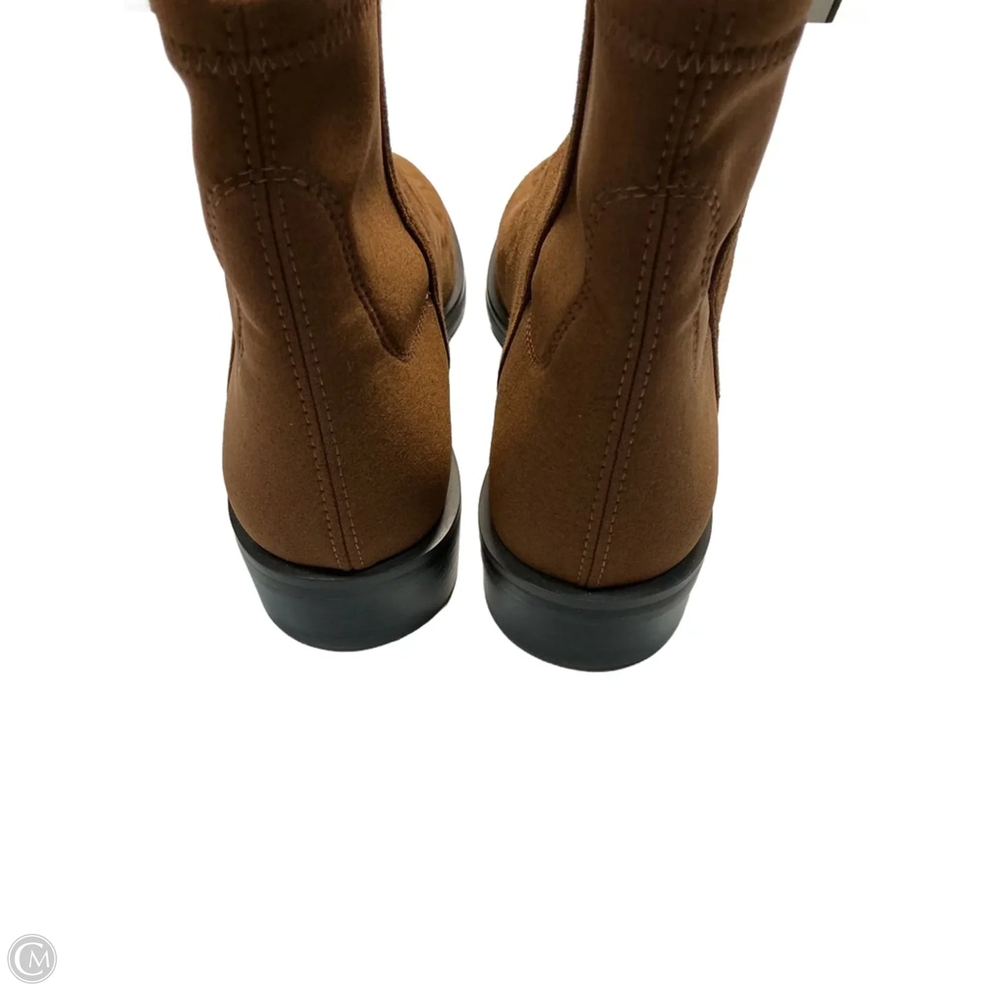 Boots Designer By Stuart Weitzman In Brown, Size: 5