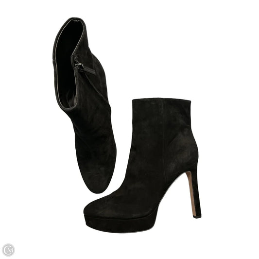 Boots Ankle Heels By Veronica Beard In Black, Size: 11