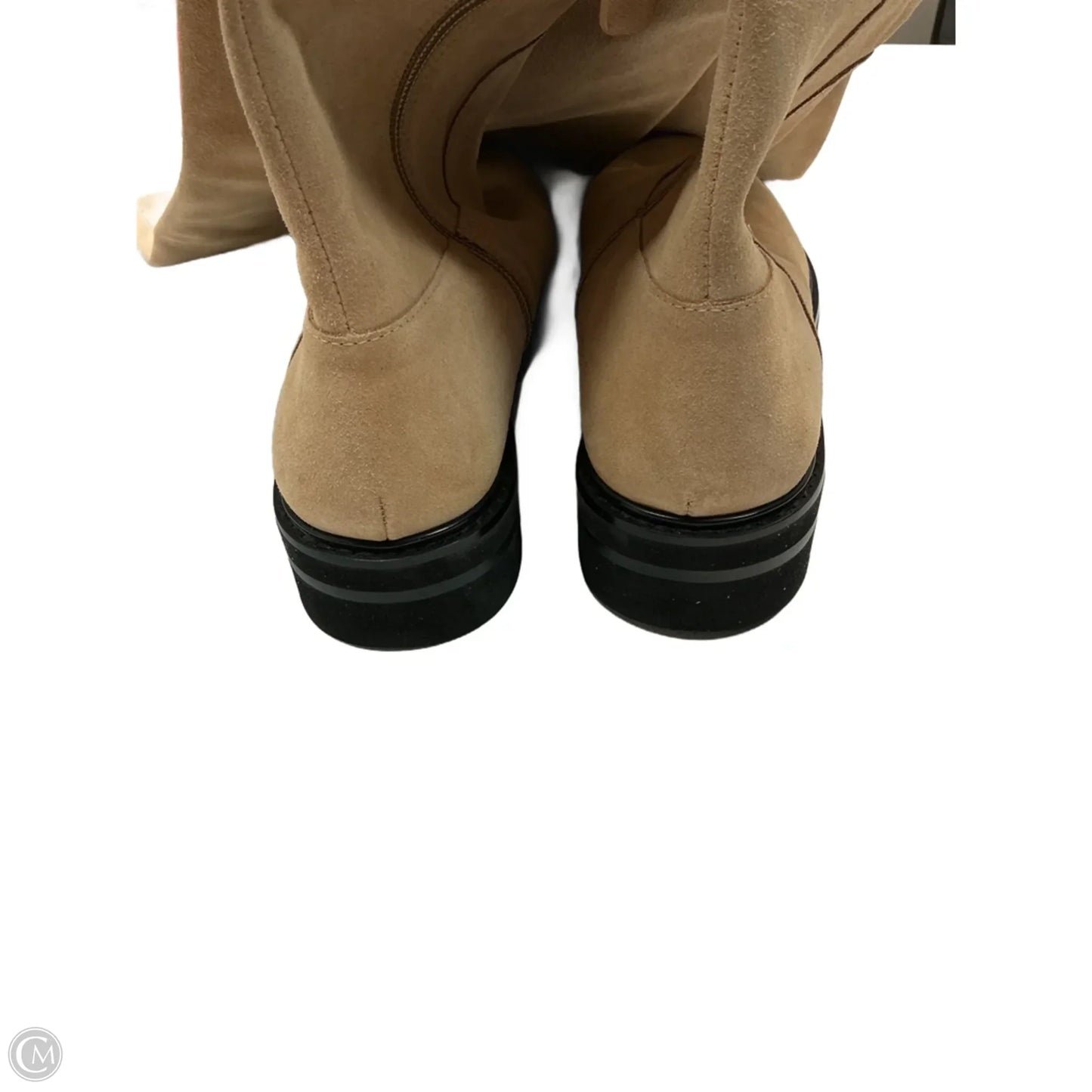 Boots Designer By Stuart Weitzman In Beige, Size: 7