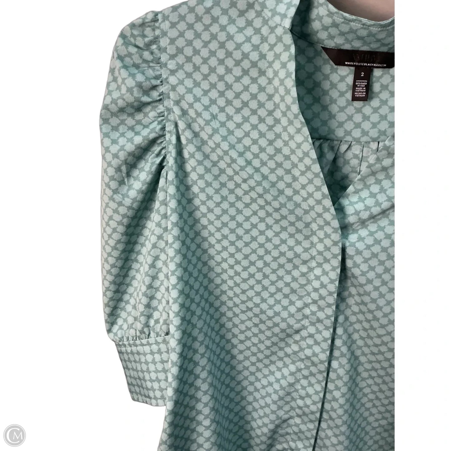 Top Short Sleeve By White House Black Market In Green, Size: Xs
