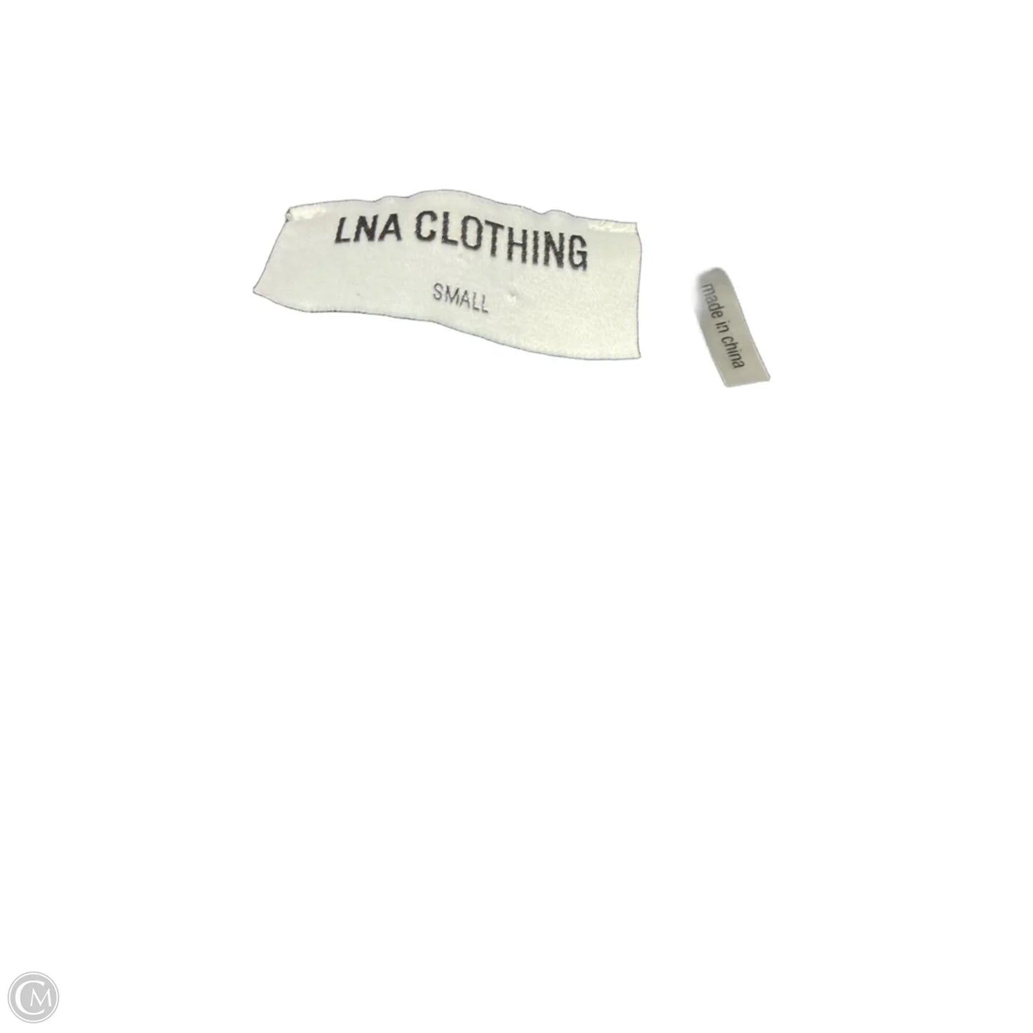 Top Sleeveless By Lna In Black & Silver, Size: S