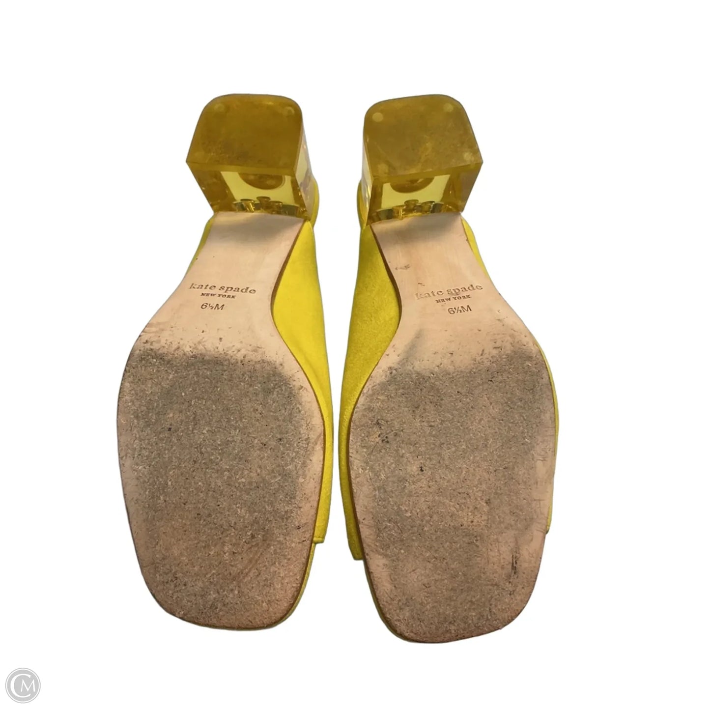 Sandals Designer By Kate Spade In Yellow, Size: 6.5