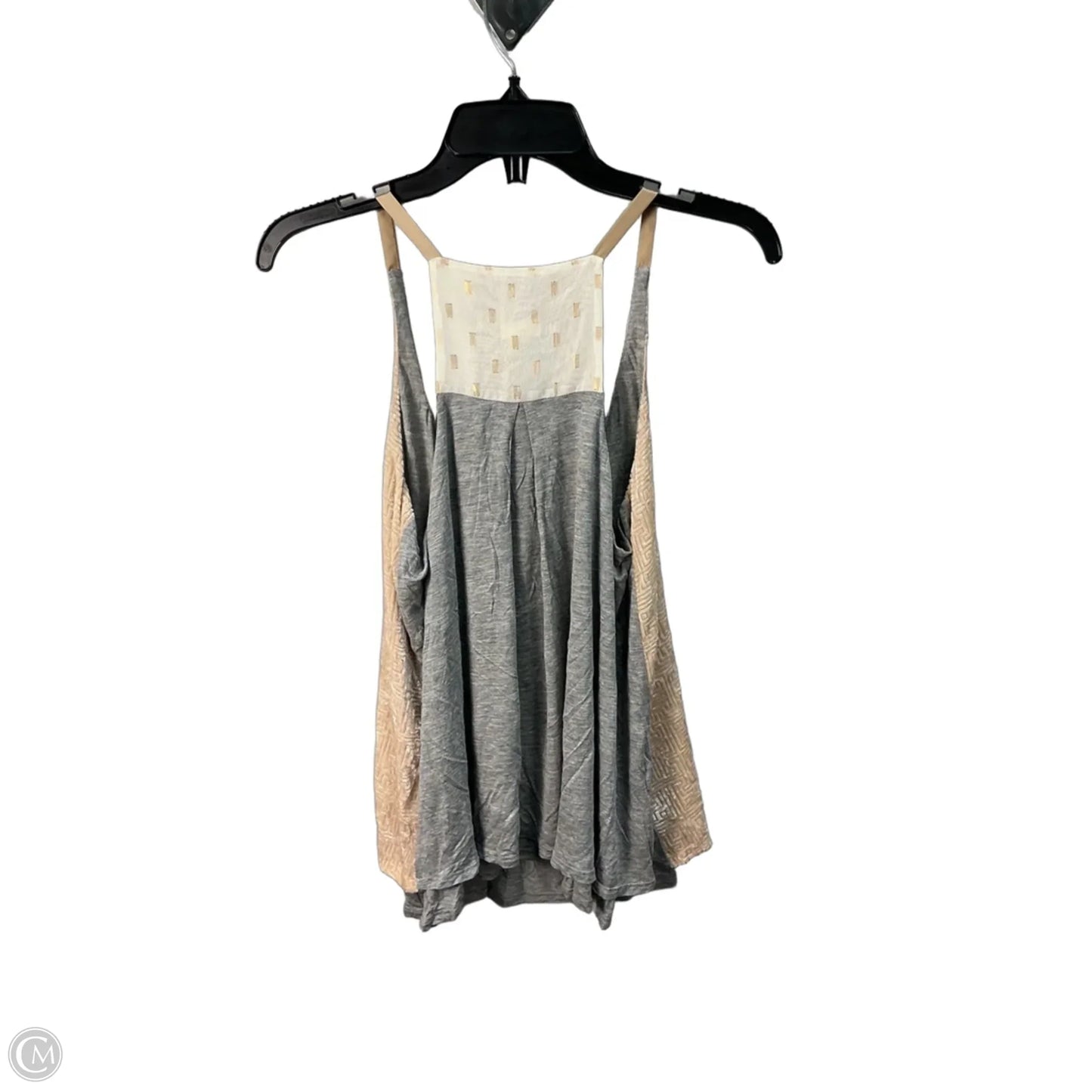 Top Sleeveless By Tiny In Grey & Tan, Size: M