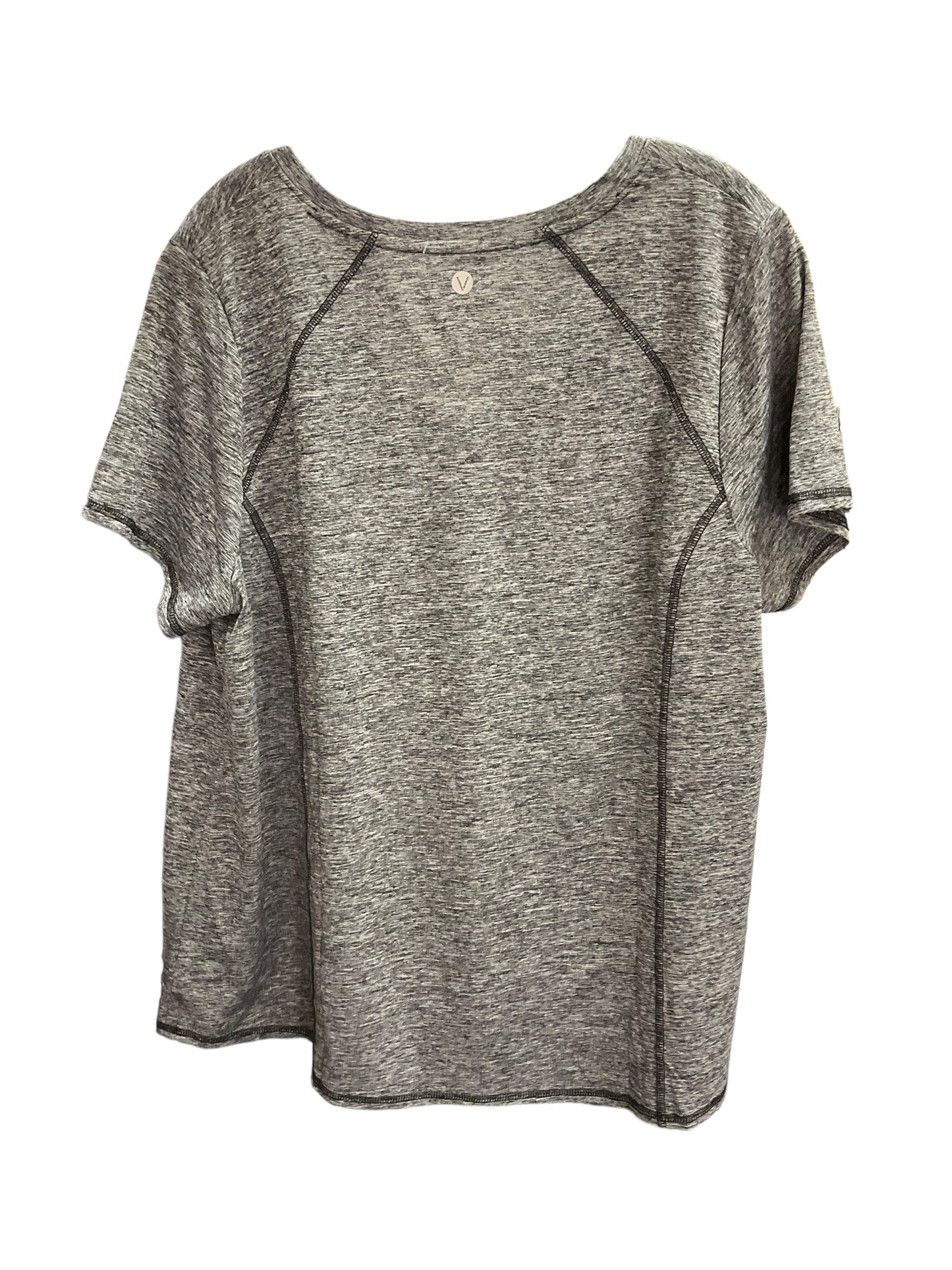 Athletic Top Short Sleeve By Livi Active In Grey, Size: 18