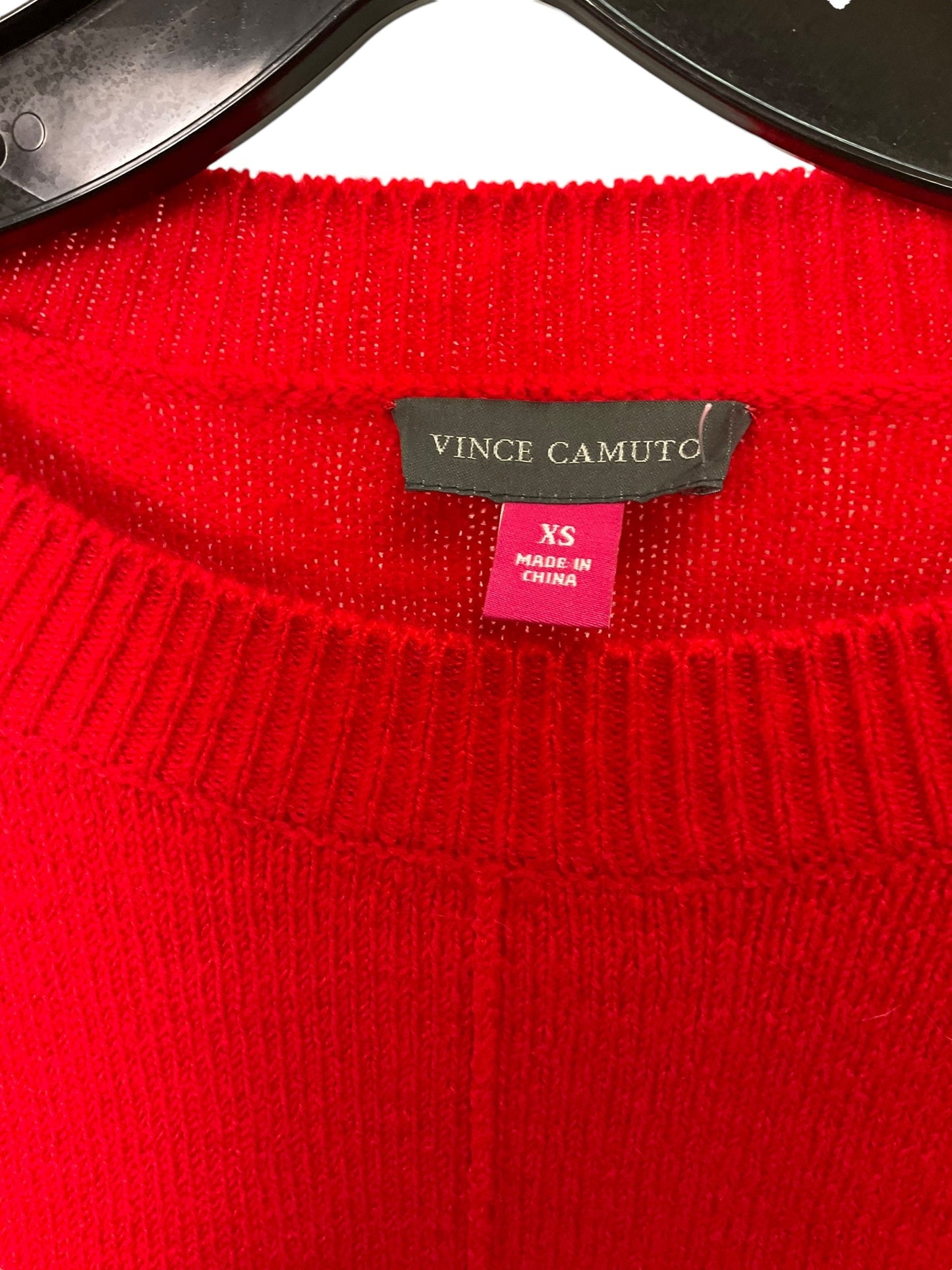 Top Long Sleeve By Vince Camuto In Red, Size: Xs