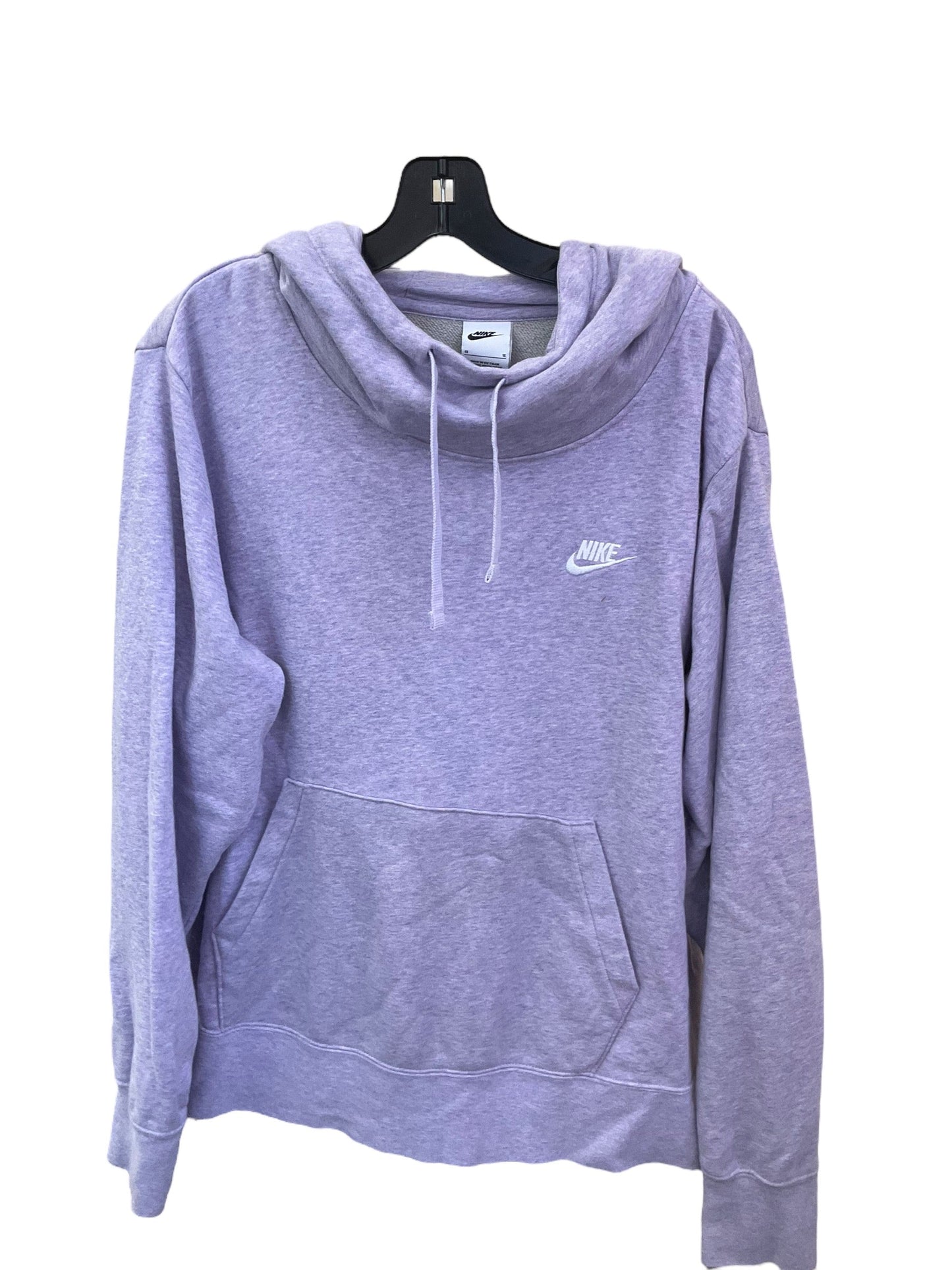 Athletic Sweatshirt Hoodie By Nike Apparel In Purple, Size: 14