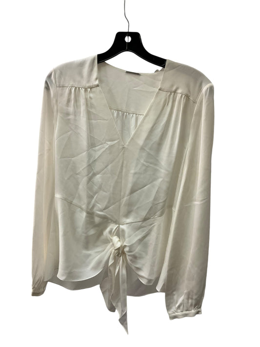 Top Long Sleeve Designer By Elie Tahari In White, Size: M