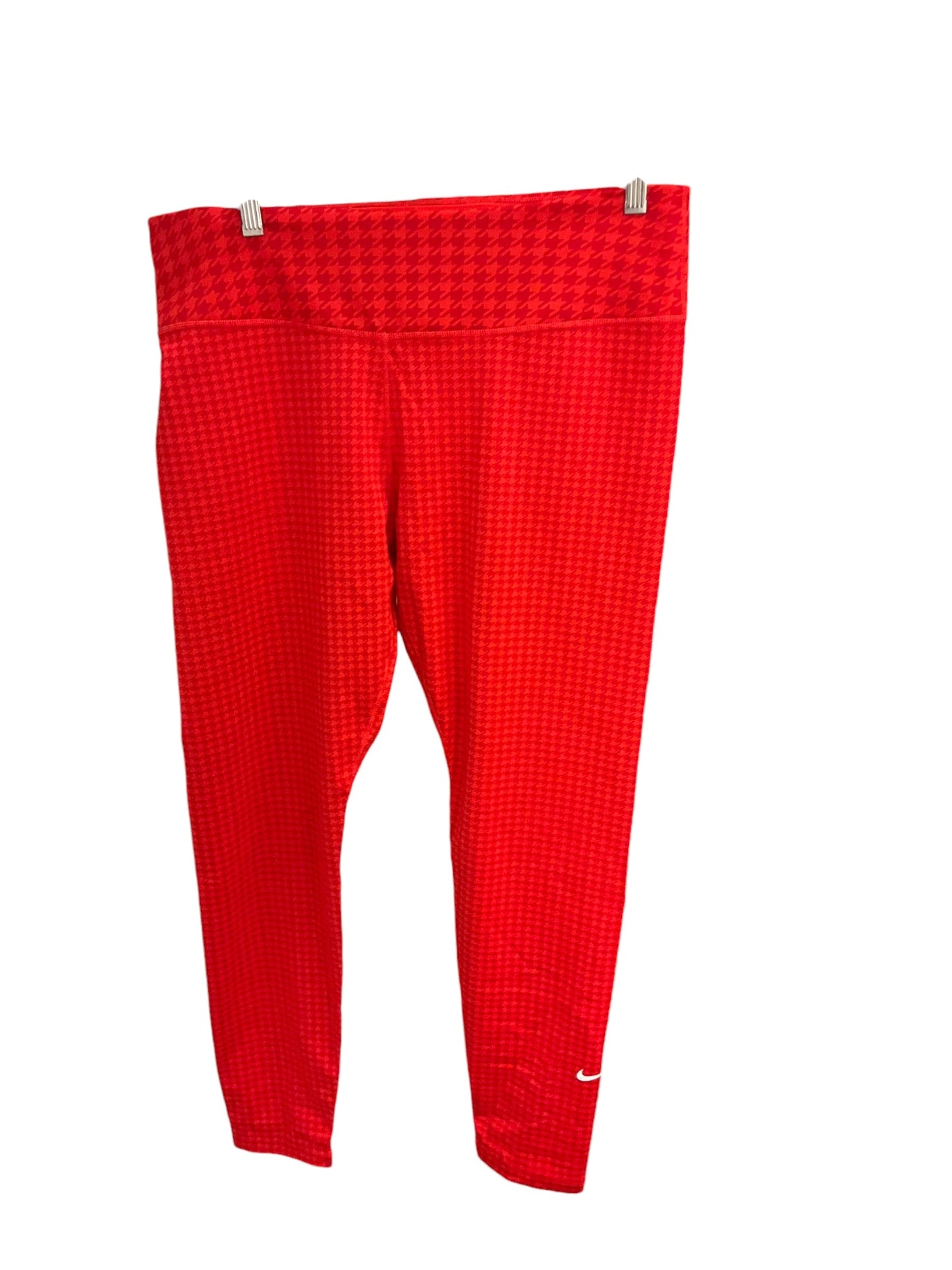 Athletic Leggings By Nike Apparel In Red, Size: Xl