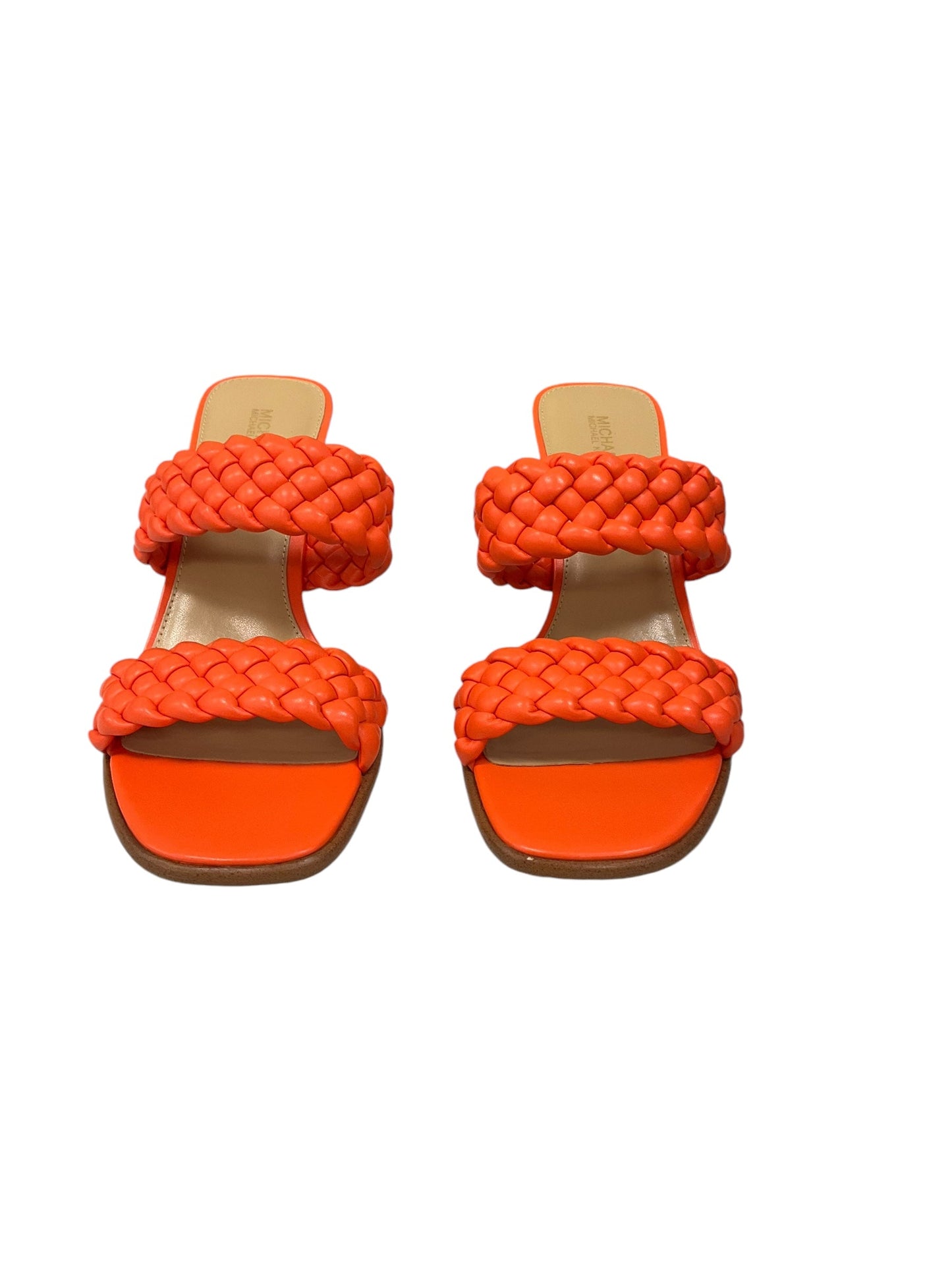 Sandals Designer By Michael By Michael Kors In Orange, Size: 11