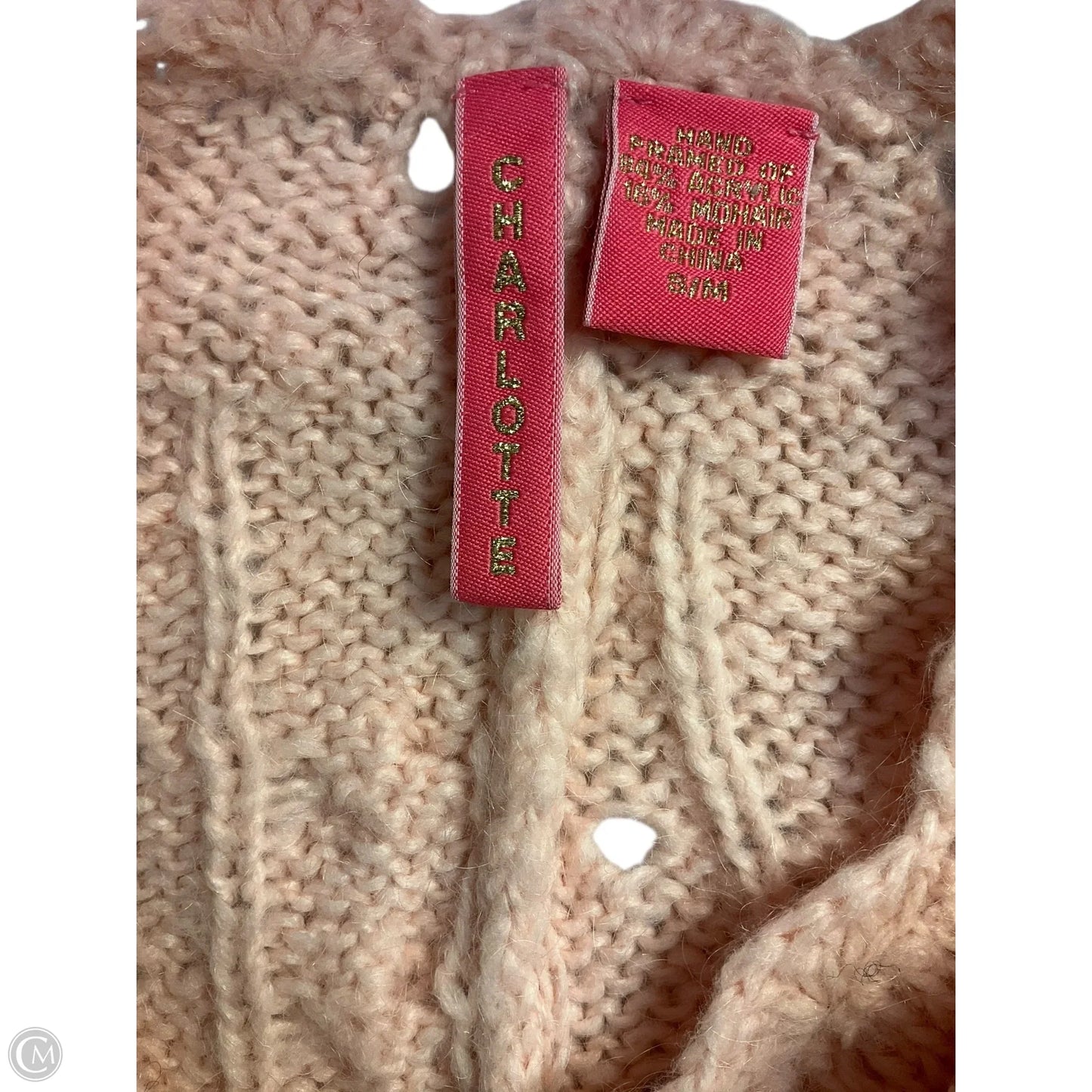 Poncho By Charlotte In Pink, Size: S