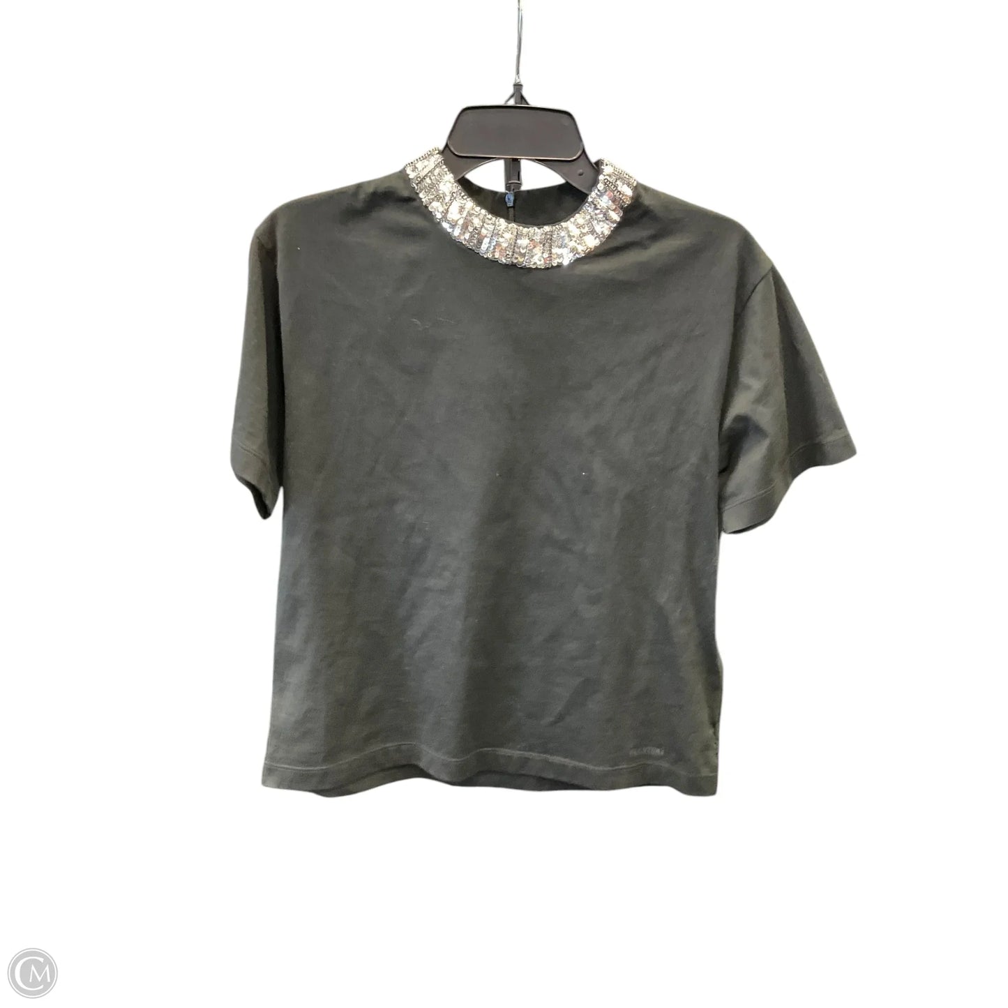 Top Short Sleeve Luxury Designer By Valentino-garavani In Black, Size: L