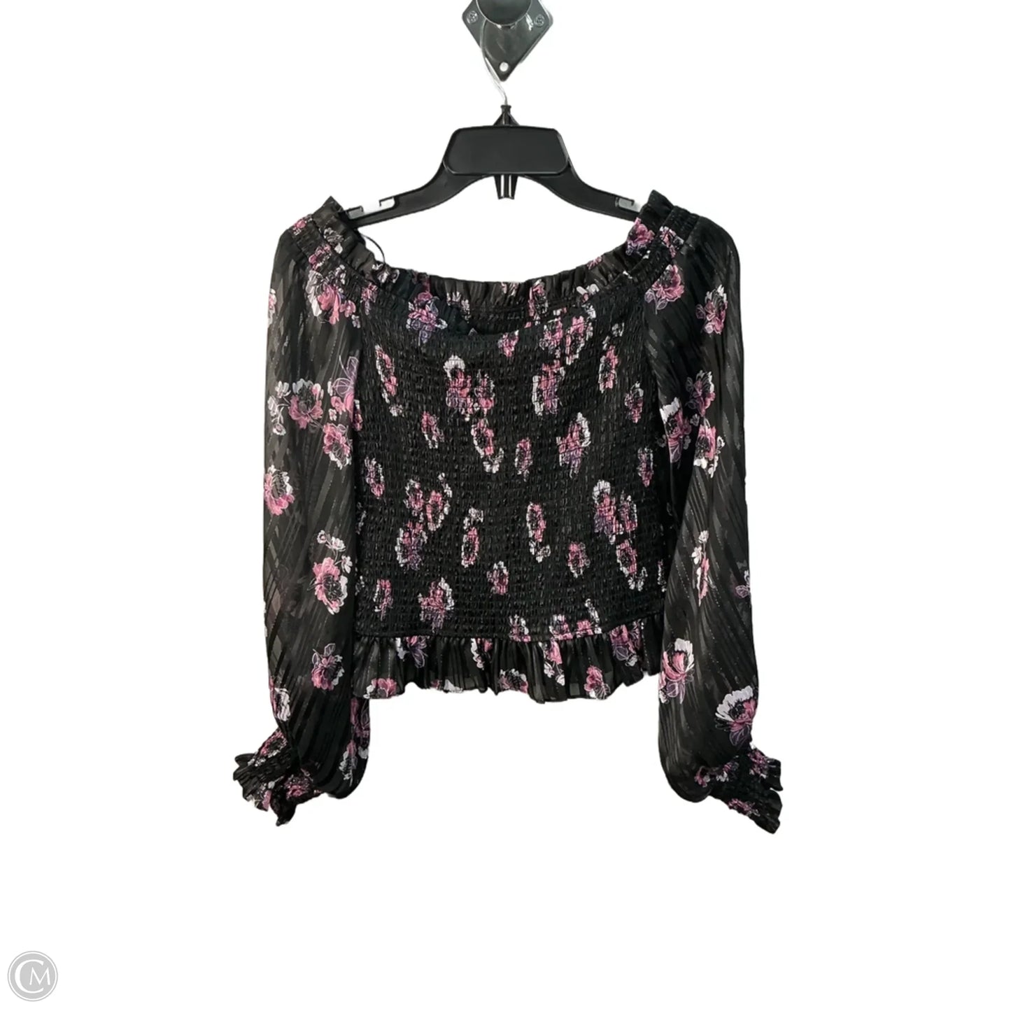 Top Long Sleeve By Wayf In Floral Print, Size: S