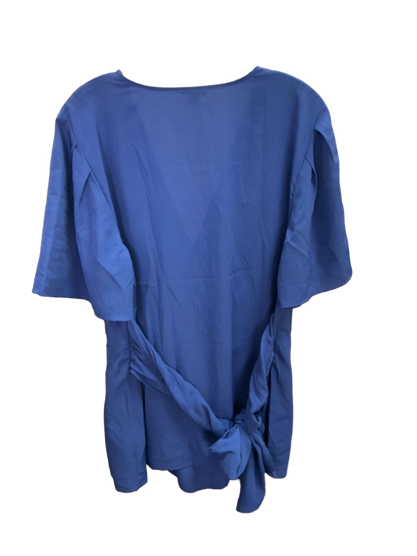 Top Short Sleeve By Ann Taylor In Blue, Size: 16