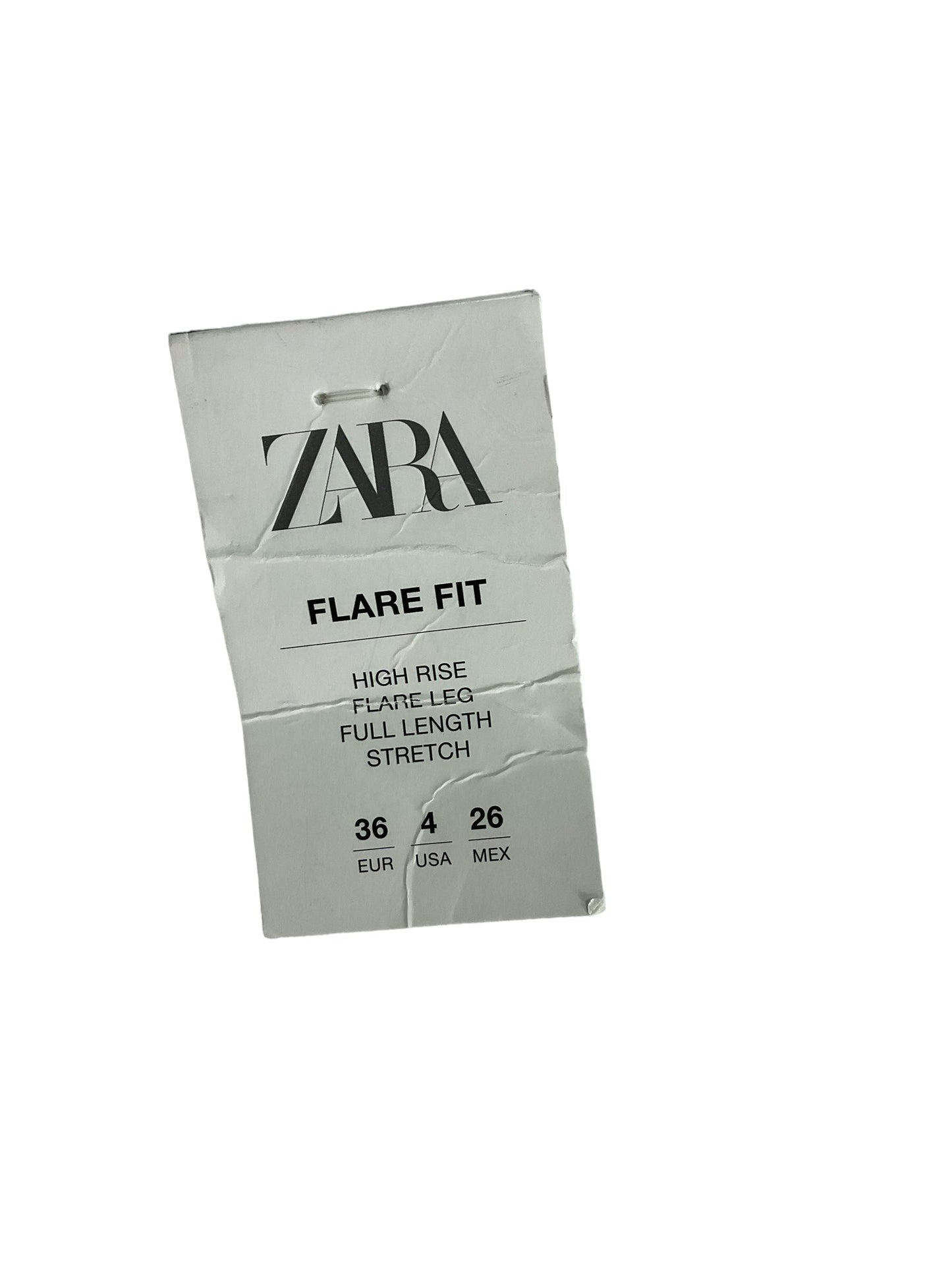 Jeans Flared By Zara In White, Size: 4