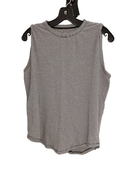 Athletic Tank Top By Lululemon In Black White, Size: 6