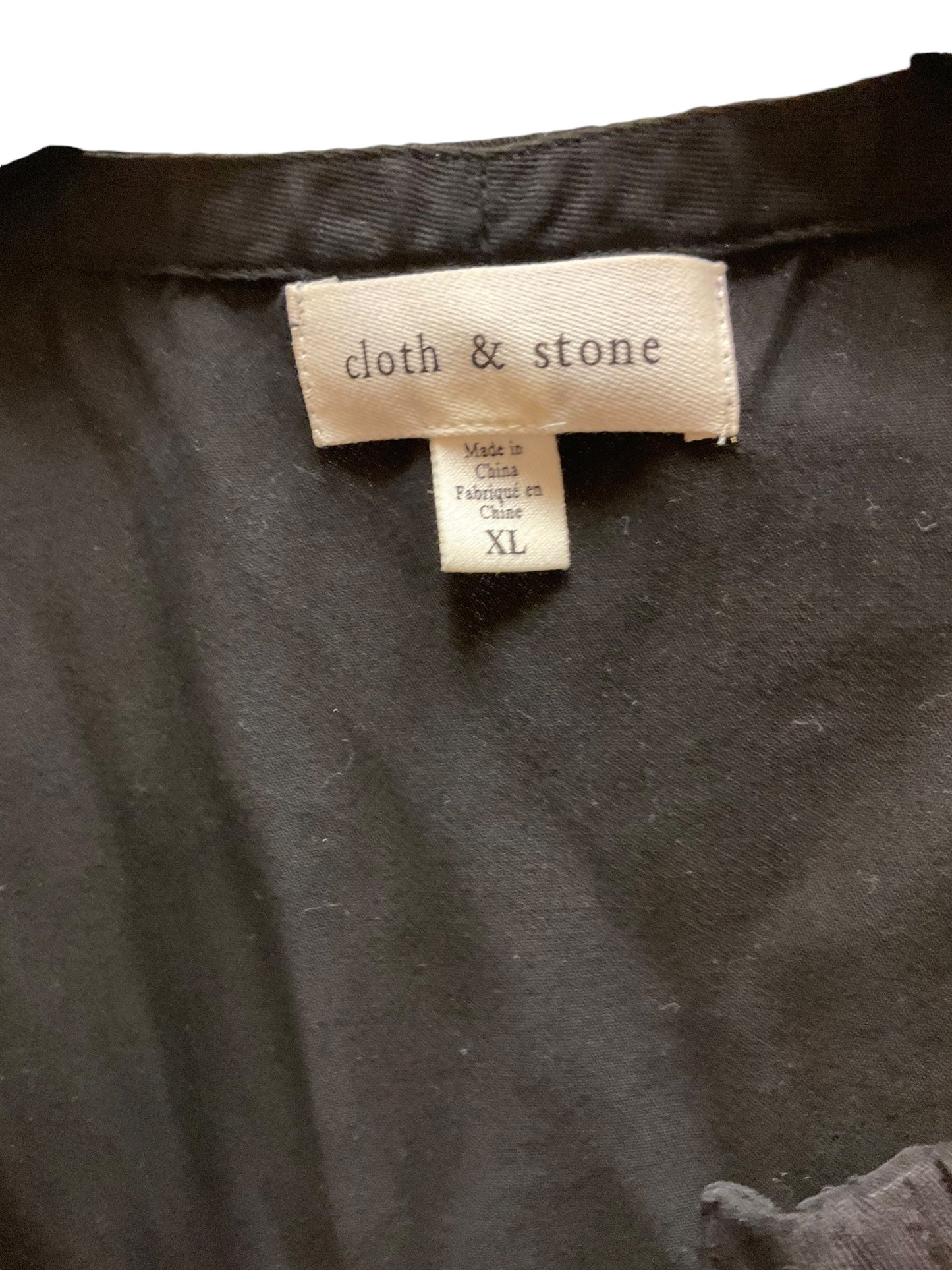 Top Long Sleeve By Cloth And Stone In Black, Size: Xl