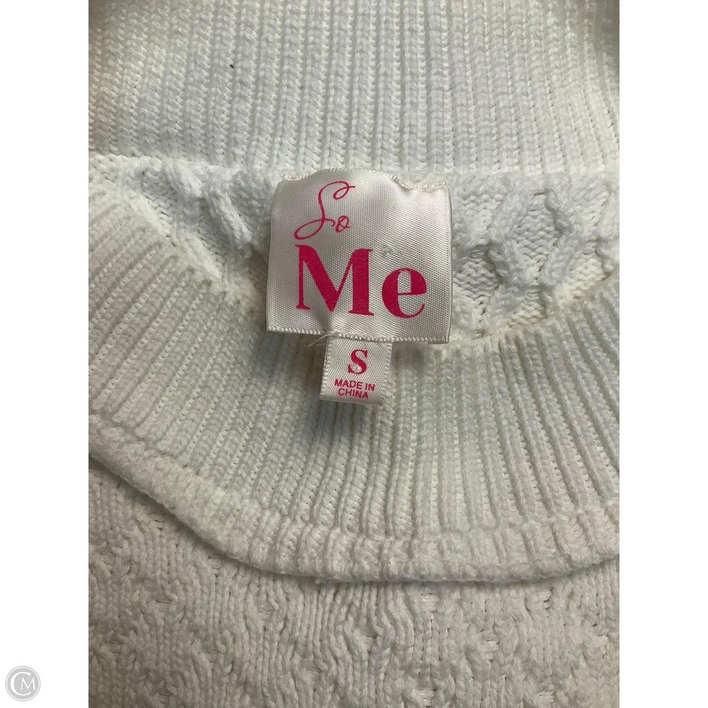 Top Sleeveless By Clothes Mentor In White, Size: S