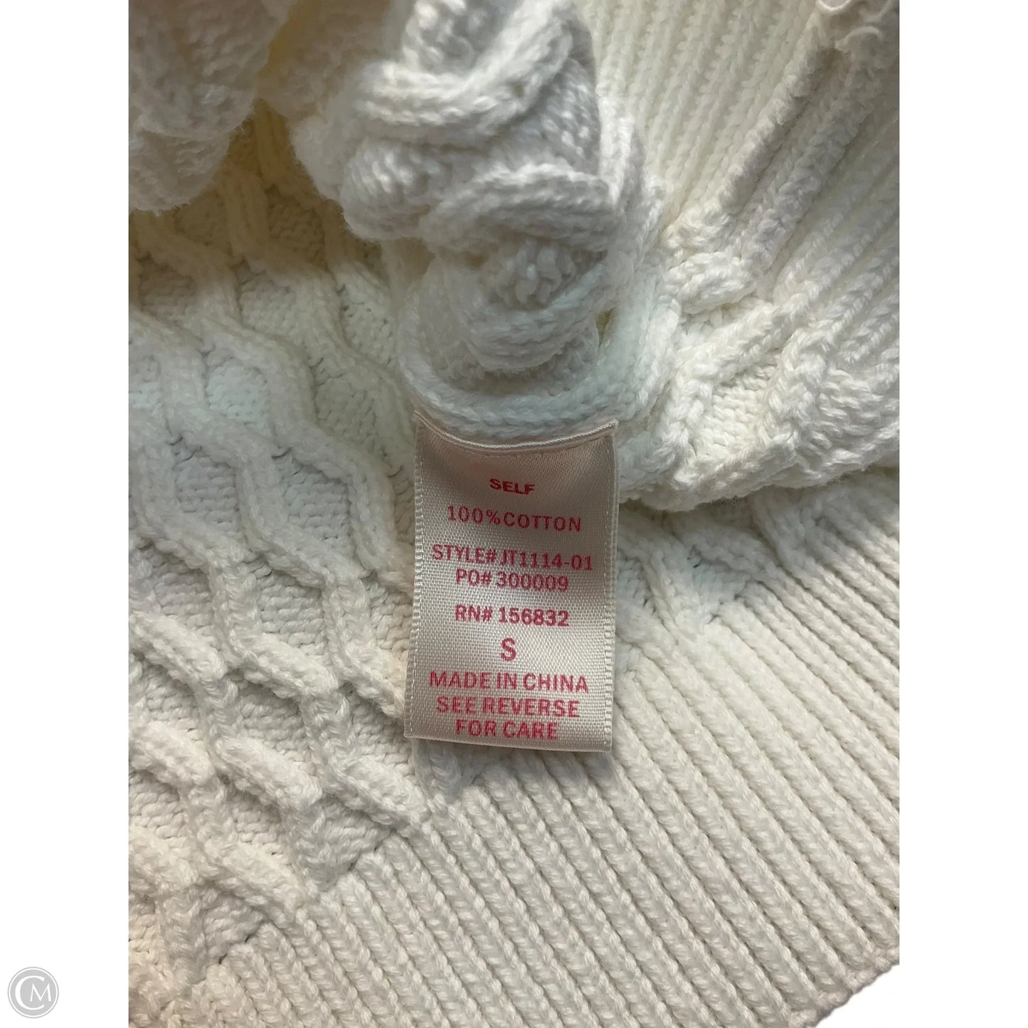 Top Sleeveless By Clothes Mentor In White, Size: S