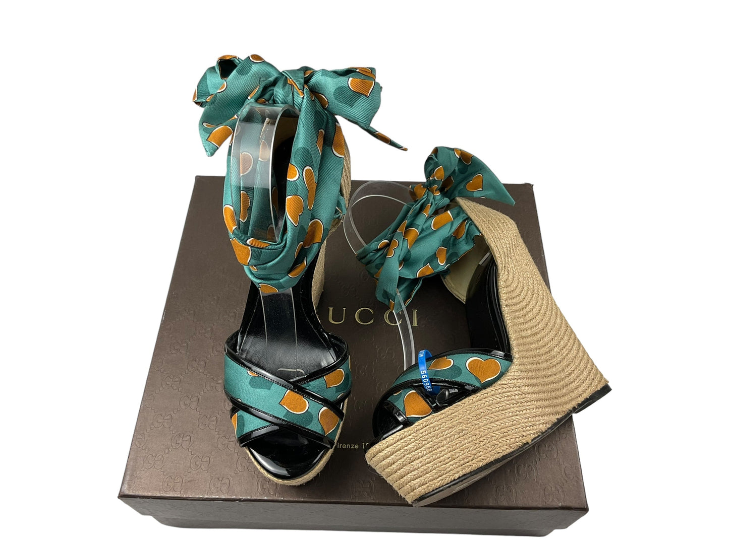 Teal Sandals Luxury Designer Gucci, Size 8.5