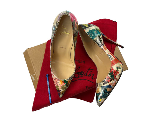 Multi-colored Sandals Luxury Designer Christian Louboutin, Size 9