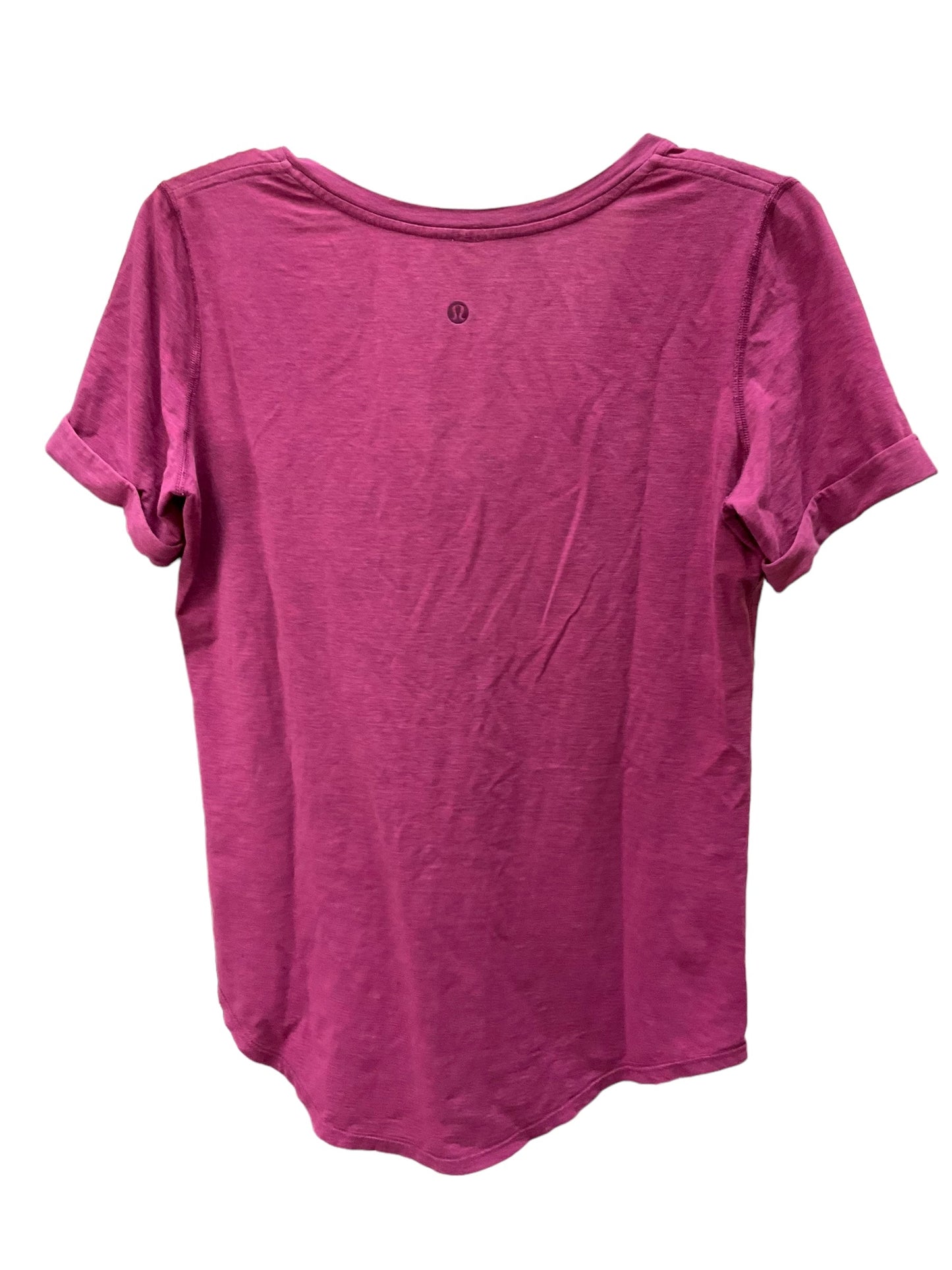 Magenta Athletic Top Short Sleeve Lululemon, Size M