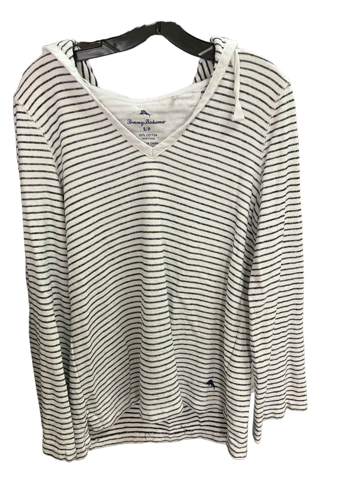 Top Long Sleeve By Tommy Bahama In Striped, Size: S