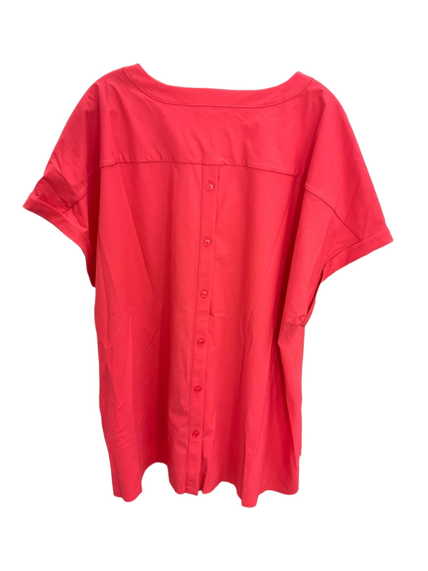 Top Short Sleeve By Alfani In Pink, Size: 2x