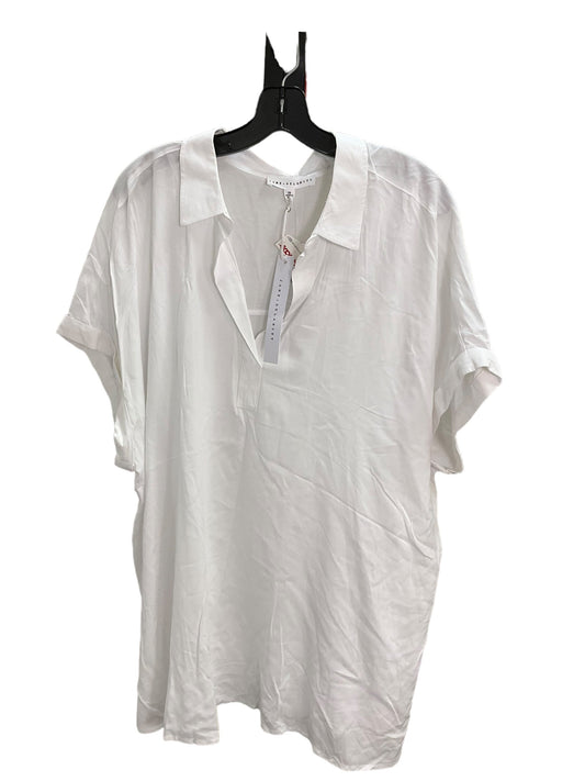 Top Short Sleeve By Jane And Delancey In White, Size: 2x