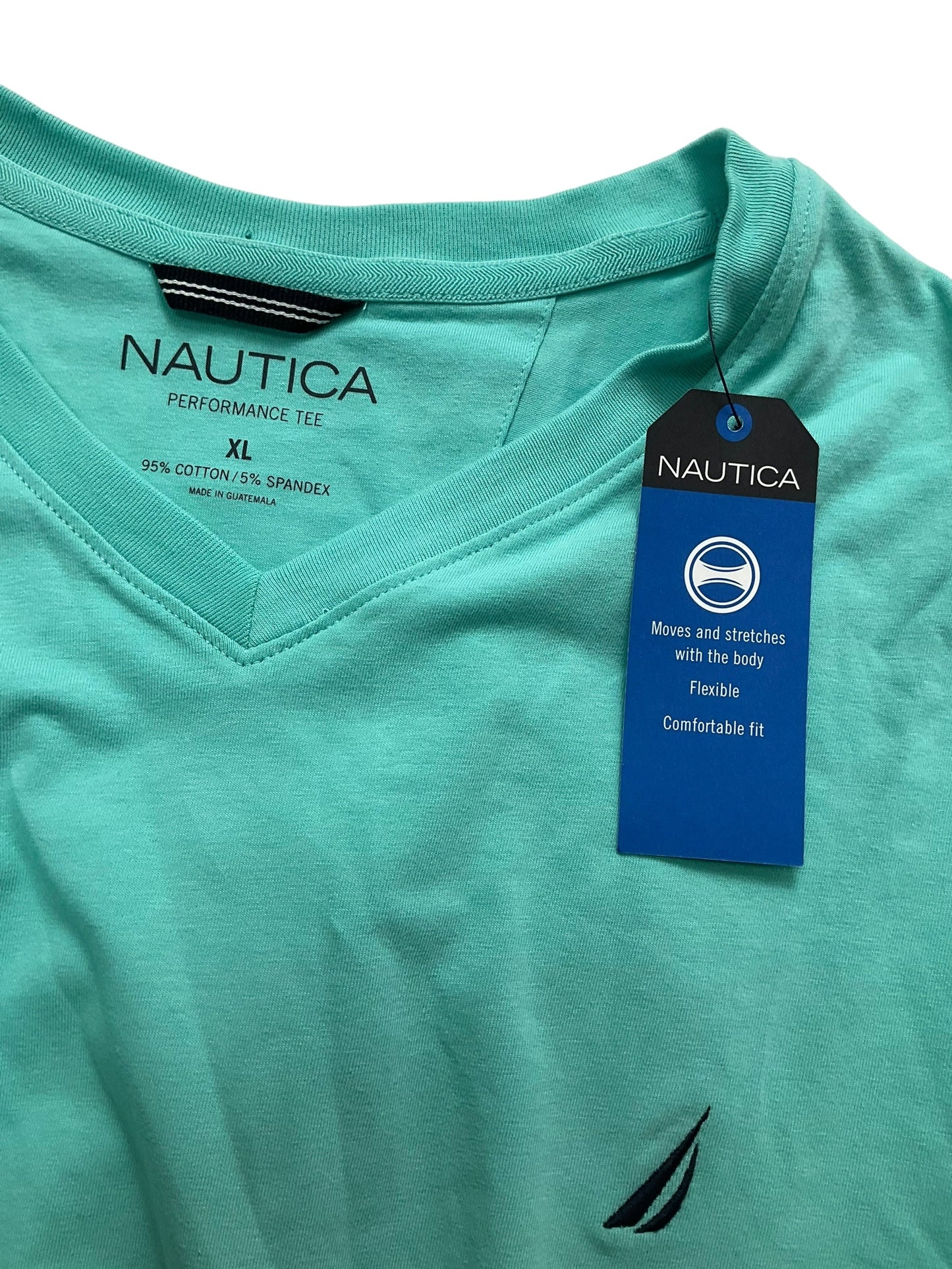 Top Short Sleeve Basic By Nautica In Green, Size: Xl