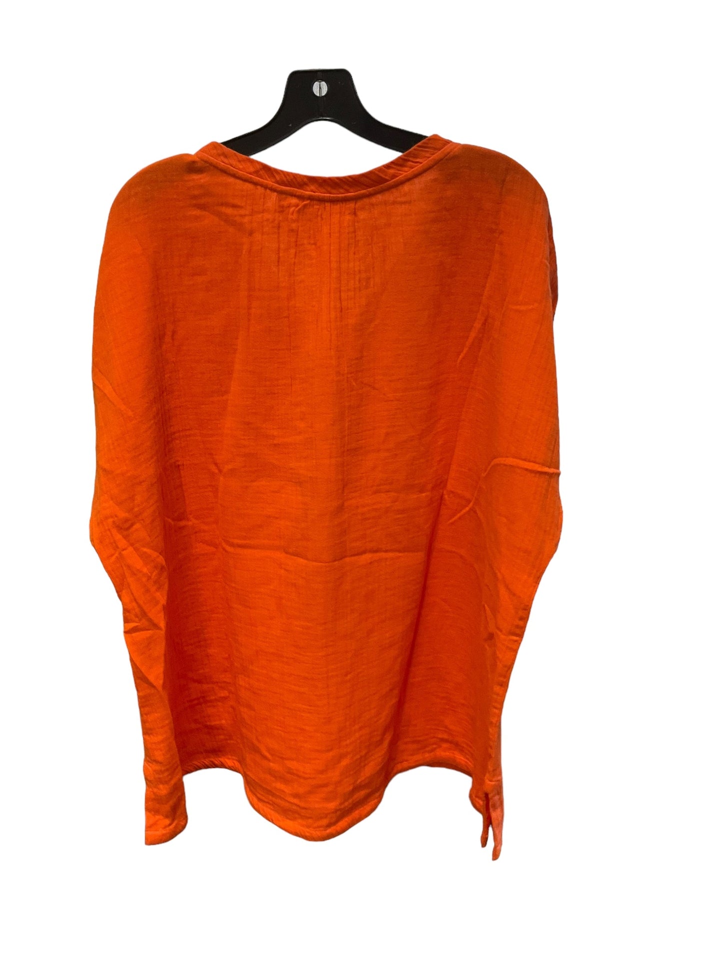 Top Short Sleeve By Soft Surroundings In Orange, Size: 3x