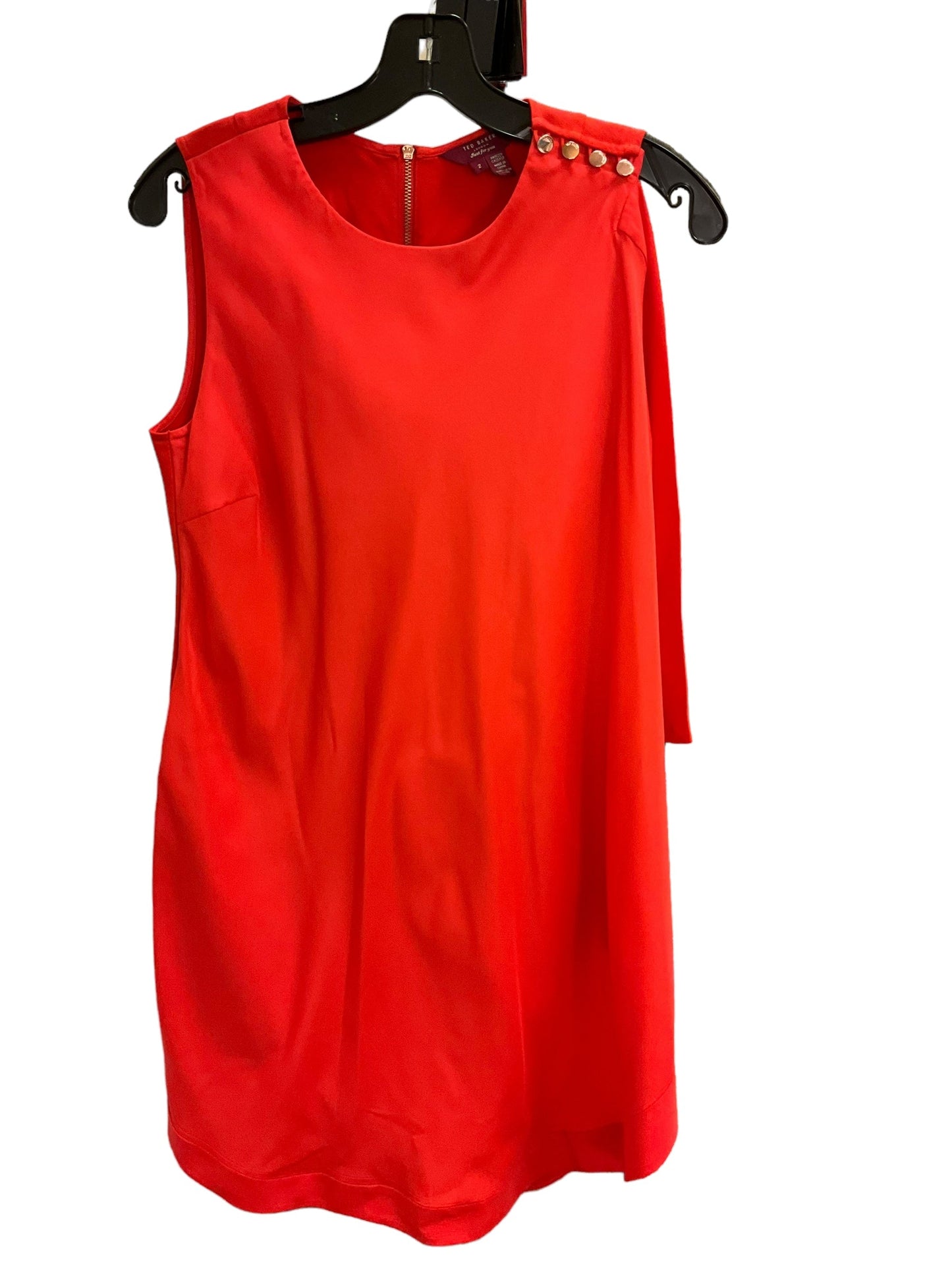 Dress Work By Ted Baker In Red, Size: Xs