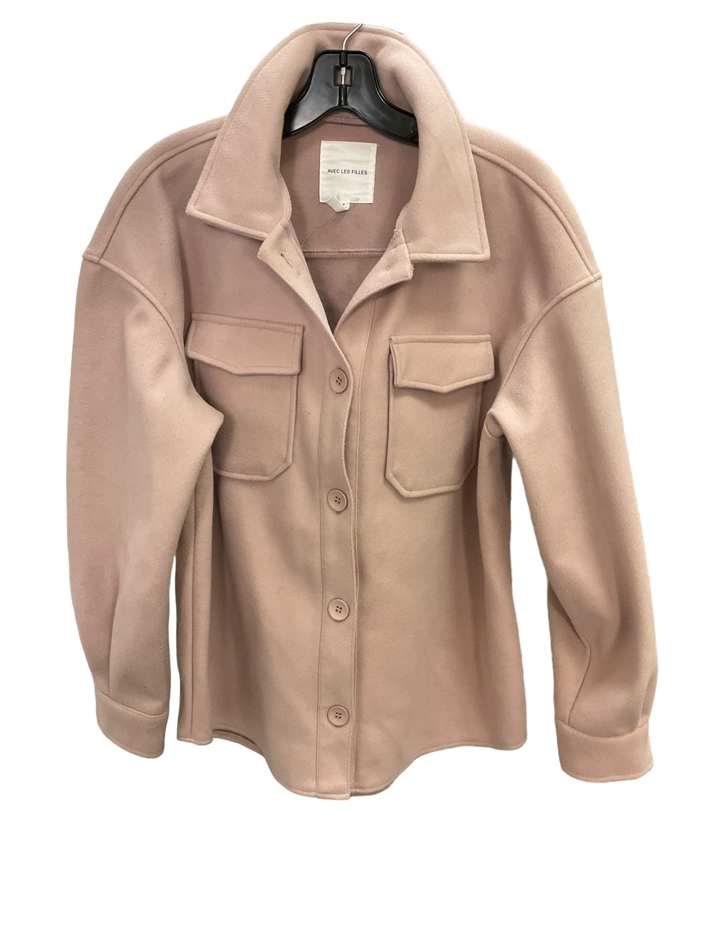 Jacket Shirt By Nordstrom In Pink, Size: M