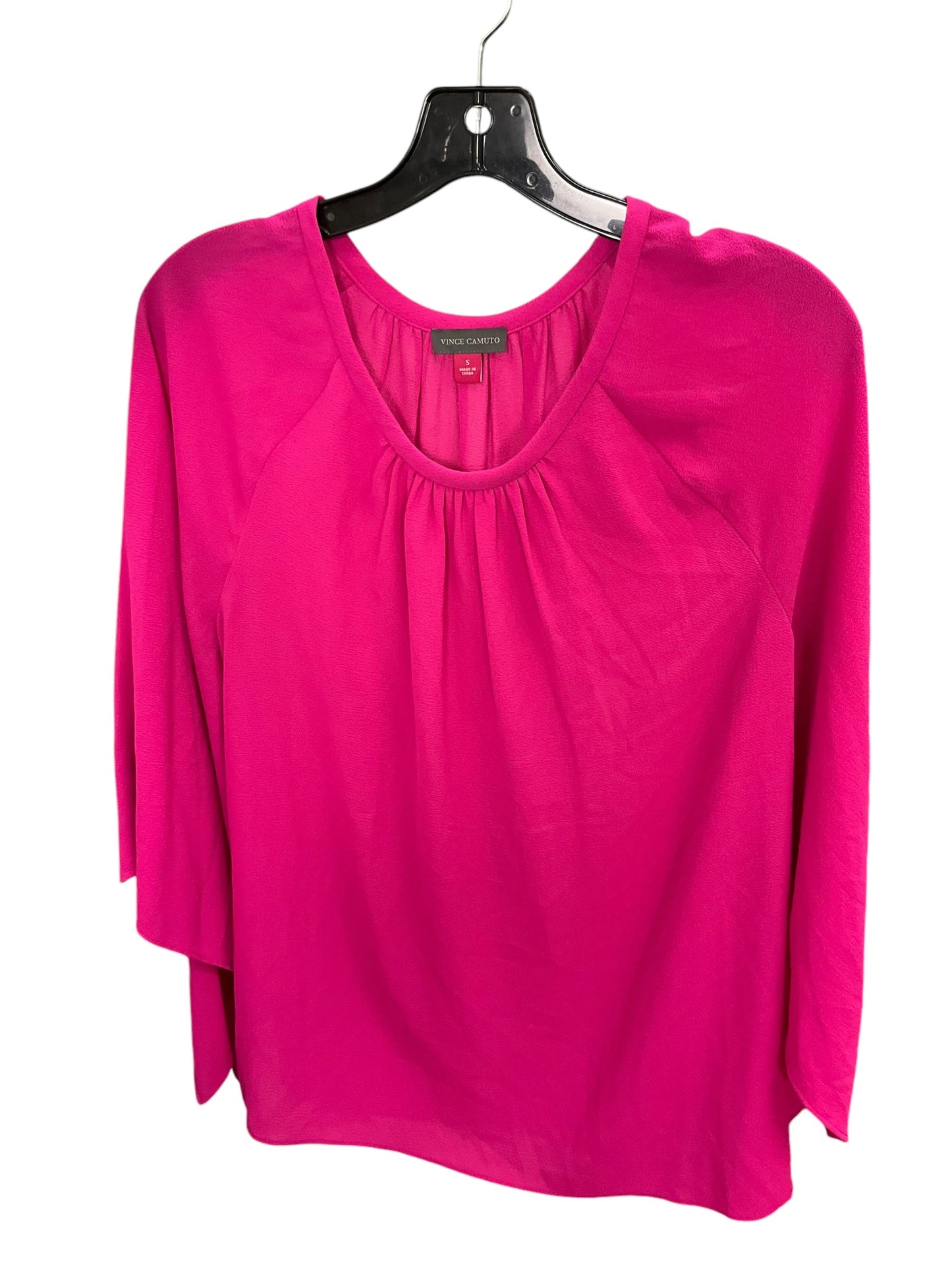 Top 3/4 Sleeve By Vince Camuto In Pink, Size: S