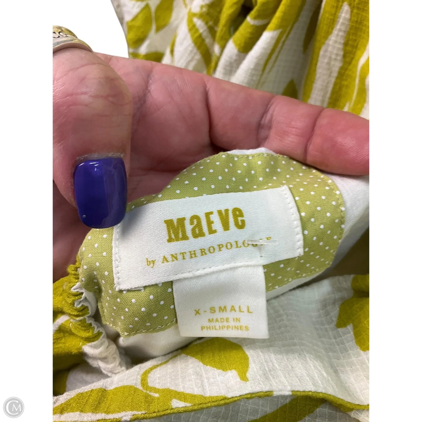 Dress Casual Short By Maeve In Green, Size: Xs