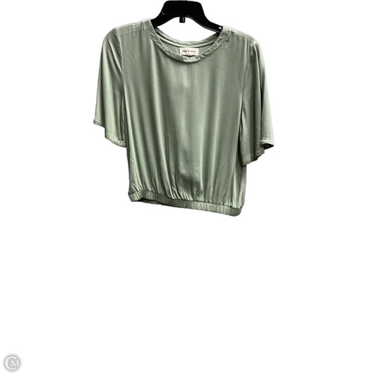 Top Short Sleeve By Cloth & Stone In Green, Size: S