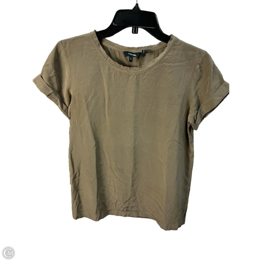 Top Short Sleeve By Theory In Green, Size: S